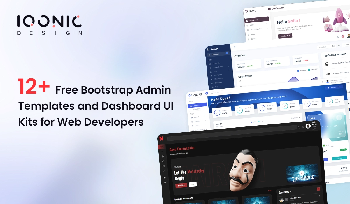 12+ Free Bootstrap Admin Templates and Dashboard UI Kits for Web Developers  12+ Free Bootstrap Admin Templates and Dashboard UI Kits for Web Developers 12 bt t d