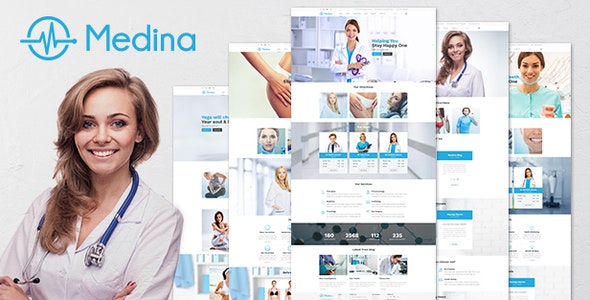 Medina 15 medical and healthcare management wordpress themes for medicals, doctors, and clinics 15 Medical and Healthcare Management WordPress Themes for Medicals, Doctors, and Clinics Medina1