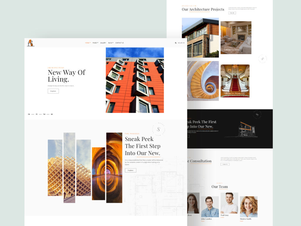 Best WordPress theme for Architects | StudioArch | Iqonic Design how to build your first architect portfolio website How to Build Your First Architect Portfolio Website 2 1024x768
