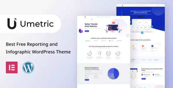 Best Free Reporting and Infographic WordPress Theme | Umetric Lite | Iqonic Design Free Design Resources for UIUX Free Design Resources for UIUX Umetric small preview Webp
