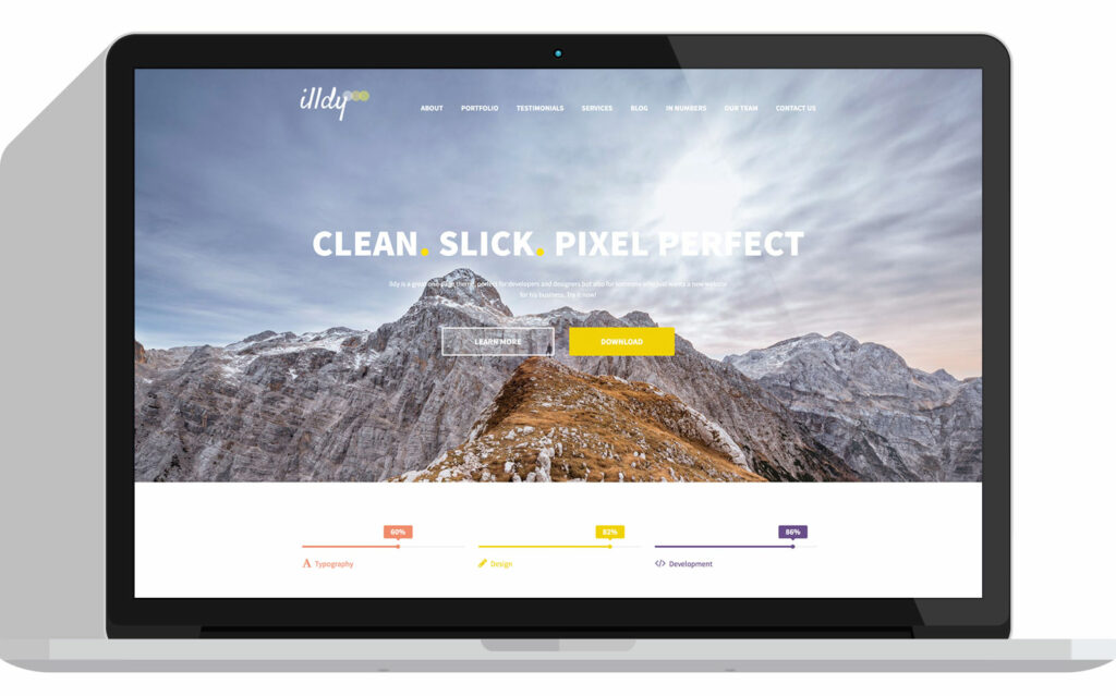 illdy 11 best free wordpress themes built with bootstrap (2021) 11 Best Free WordPress Themes Built With Bootstrap (2021) illdy1 1024x639