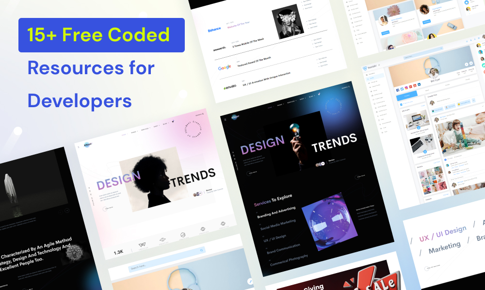 15+ Free Coded Resources for Developers | Iqonic Design  15+ Free Coded Resources for Developers Cover