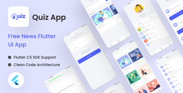 Quiz | Quiz App Flutter UI Kit Free | Iqonic Design  11+ Flutter UI Kits For Flutter Developers small preview