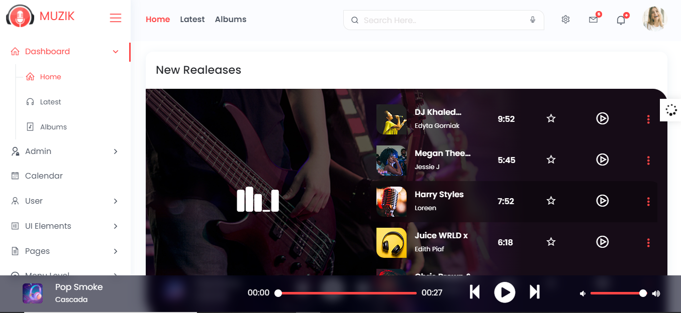 Muzik | VueJS HTML Music Streaming Admin Template | Iqonic Design  How To Run A Successful Music Streaming Web Project Like A Boss Capture1