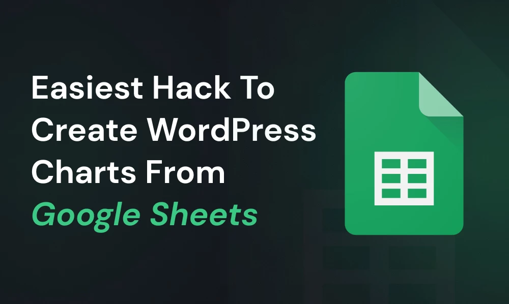 Easiest hack to create WordPress Charts from Google Sheets | Iqonic Design easiest hack to create wordpress charts from google sheets Easiest Hack to Create WordPress Charts from Google Sheets 164467 Frame 9