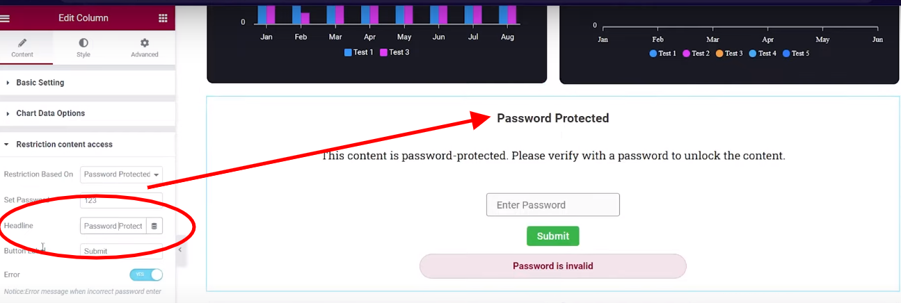 Password Protected | Graphina | Iqonic Design how to implement view restrictions in graphina How to Implement View Restrictions in Graphina 5 3