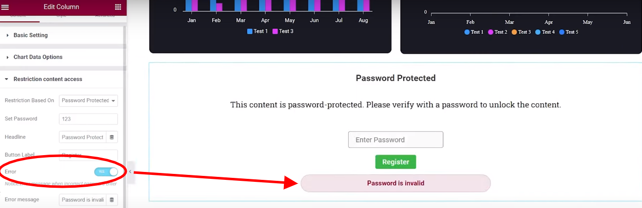 Password Protected | Graphina | Iqonic Design how to implement view restrictions in graphina How to Implement View Restrictions in Graphina 7 3