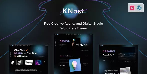 Knost Lite | Best Free Creative Agency and Digital Studio WordPress Theme |  Iqonic Design 5 latest free wordpress themes lite versions to check out (startups guide) 5 Latest Free WordPress Themes Lite Versions To Check Out (Startups Guide) Knost Lite 1