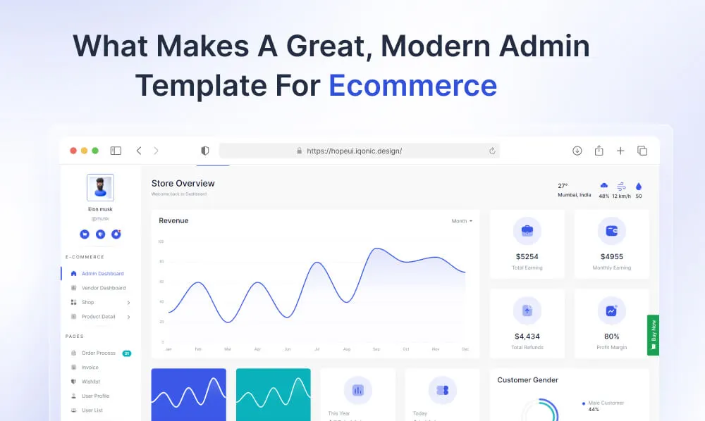 What Makes A Great, Modern Admin Template For Ecommerce | Iqonic Design what makes a great, modern admin template for ecommerce What Makes A Great, Modern Admin Template For Ecommerce 4  1