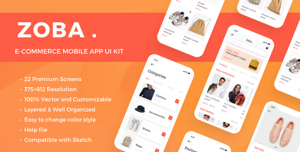 Zoba  10 sketch ui kits you need to build innovative android and ios app flow 10 Sketch UI Kits You Need To Build Innovative Android and iOS App Flow Zoba