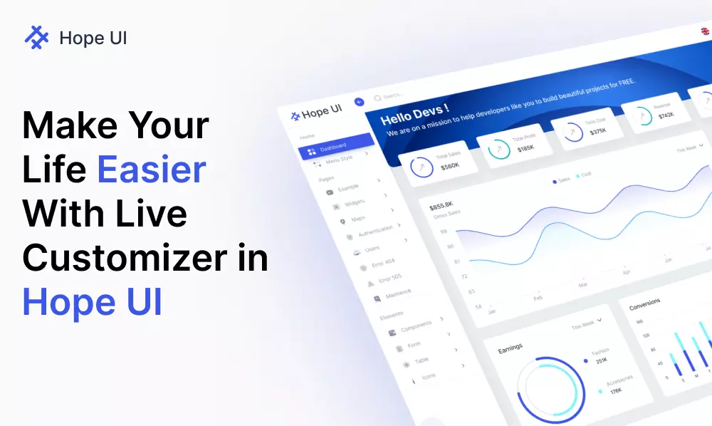 Make Your Life Easier With Live Customizer in Hope UI | Iqonic Design make your life easier with live customizer in hope ui Make Your Life Easier With Live Customizer in Hope UI Frame 1