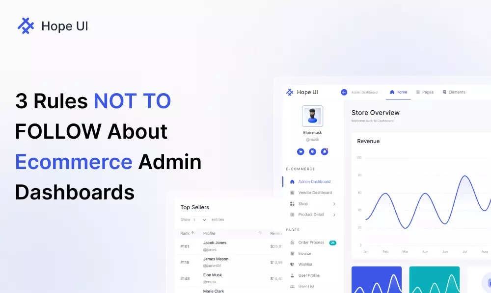 3 Rules NOT TO FOLLOW About Ecommerce Admin Dashboard | Iqonic Design what makes a great, modern admin template for ecommerce What Makes A Great, Modern Admin Template For Ecommerce Frame 4