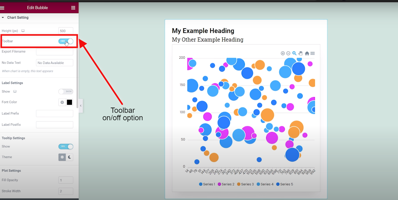 Graphina- best Data Visualization Plugin | Iqonic Design bubble chart in wordpress data visualization with graphina Bubble Chart In WordPress Data Visualization With Graphina 4