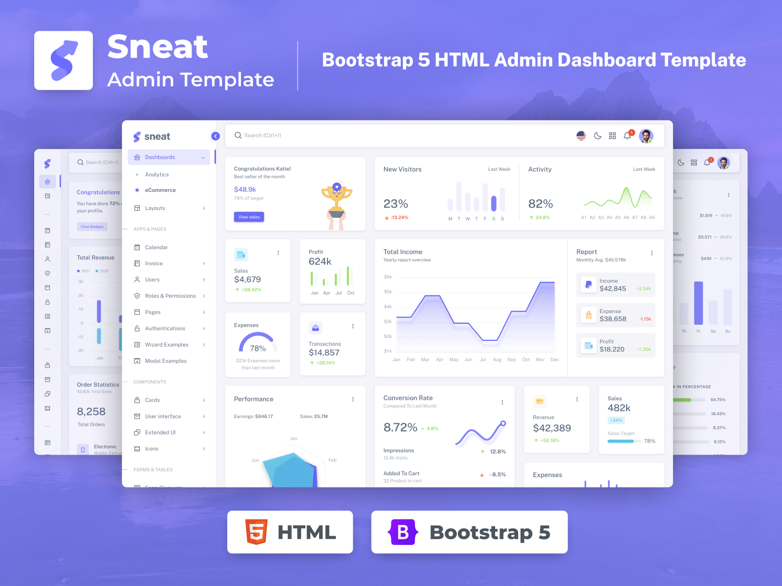 10+ best premium and free admin dashboard templates 2022 10+ Best Premium and Free Admin Dashboard Templates 2022 sneat blog banner