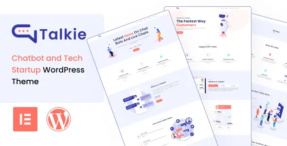 Best Free WordPress Theme for Chatbot and Tech Startup | Talkie Lite | Iqonic Design